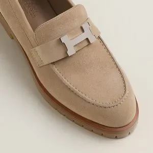 HERMES*Hモチーフ スエードゴート モカシン Faubourg ブラウン m_647ad8e217fb4b263028c7df.jpg
